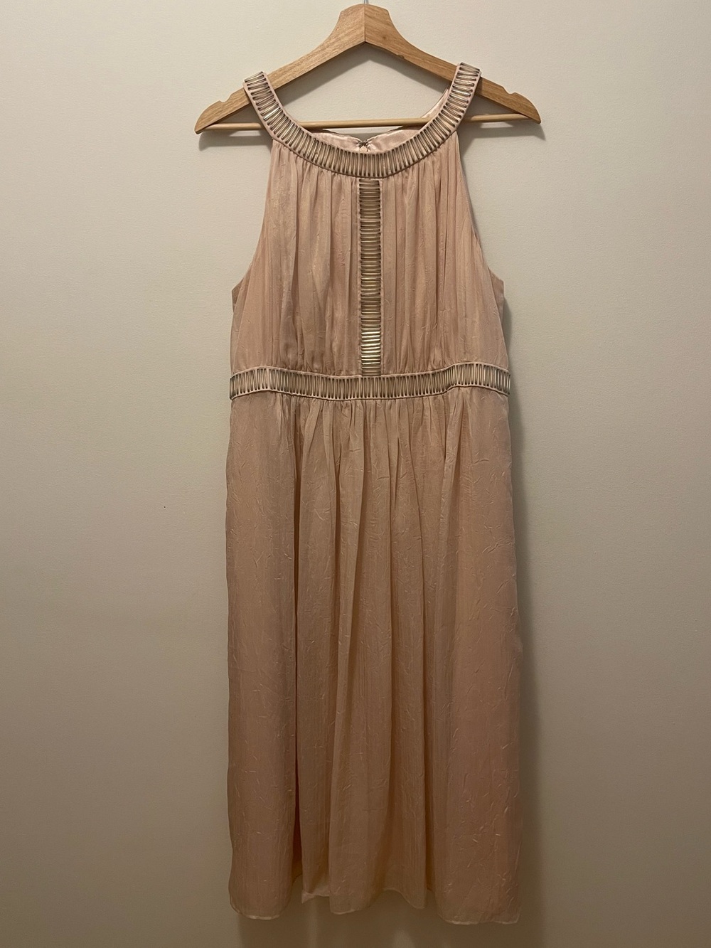 Jones New York Blush Halter Midi Dress